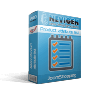 Детальный список атрибутов товара для JoomShopping