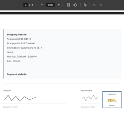 Счет на оплату PDF JoomShopping 5+