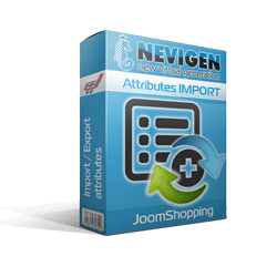 Импорт/экспорт атрибутов товаров MS Excel XLS(X), CSV в JoomShopping