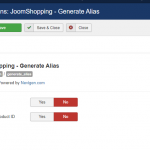 Массовое заполнение алиасов для JoomShopping