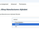 Модуль группировки производителей по алфавиту JoomShopping