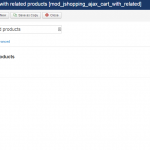 Сопутствующие товары в корзине JoomShopping